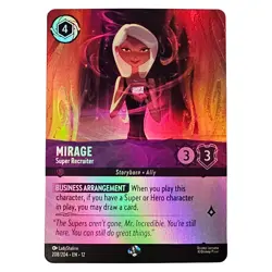 Mirage Disney Lorcana Trading Card Super Recruiter 208/204 Foil NM - Image 1