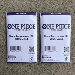 (2) x One Piece Card Game Store Tournament Kit 2025 Vol. 4 Factory SEALED Lot - Image 1