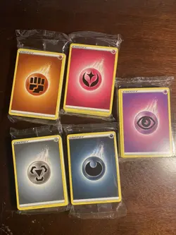 ALL 5 PACKS Pokemon Energy Cards Sealed Pack Lot From ETB *NEW* - Image 1