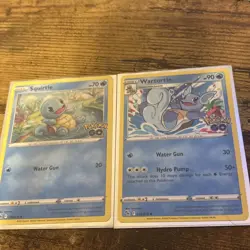 Squirtle & Wartortle Common 015&016/078 Pokemon Trading Card TCG Pokemon GO 2022 - Image 1