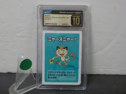 G529 Pokemon Meowth CGC Pristine 10 Pokemon Playing Cards 2019 Japanese Old Maid - Image 1