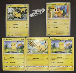 Pokemon TCG Pikachu Card Lot x5 Evolving Skies, Ascended Heroes, PAL - NM - Image 1