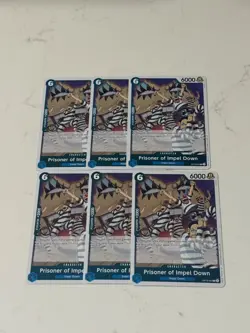 (x6) One Piece Card Game Prisoner of Impel Down OP16-042 Rare - Image 1