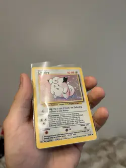 Pokemon TCG Clefairy Holo Rare Card 5/102 Unlimited Base Set - Image 3