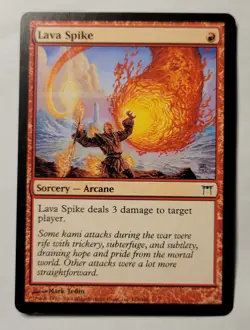 MTG Lava Spike Champions of Kamigawa 178/306 Common Near Mint - Image 1