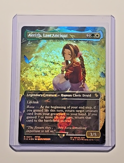 Magic The Gathering Final Fantasy Aerith Last Ancient Borderless Chocobo Track - Image 3