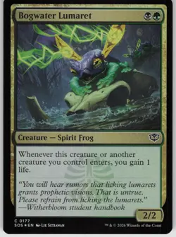 MTG Bogwater Lumaret Foil NM Secrets of Strixhaven Magic 177 - Image 1