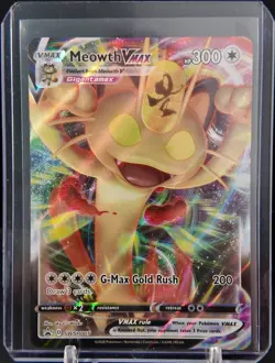 Meowth VMAX SWSH005 (NM) - Black Star Promo - Ultra Rare Full Art Pokemon TCG - Image 3