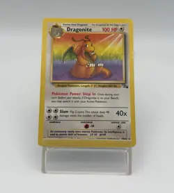 Pokemon TCG Fossil Dragonite 19/62 Rare Unlimited 100HP - Image 1