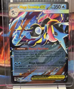 Mega Greninja ex 22/86 Double Rare Pokemon Chaos Rising ME04 NM - Image 1
