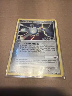 Pokemon TCG Holon's Magnemite EX Delta Species 70/113 Reverse Holo Stamped - Image 1