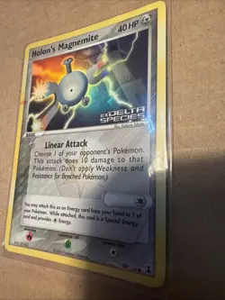 Pokemon TCG Holon's Magnemite EX Delta Species 70/113 Reverse Holo Stamped - Image 2