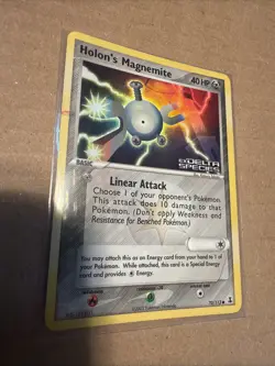 Pokemon TCG Holon's Magnemite EX Delta Species 70/113 Reverse Holo Stamped - Image 3