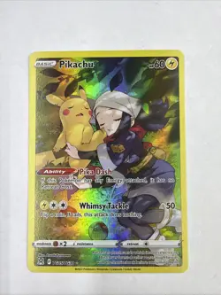 Pikachu Lost Origin TG05/TG30 Swsh11: Trainer Gallery Full Art Holo Rare Pokemon - Image 1