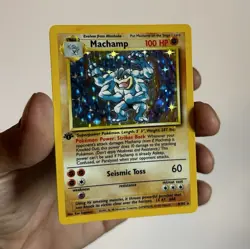 Machamp Deck Exclusives 8/102 Holo Rare English 1st Ed 1999 HP100 Stage 2 - Image 1