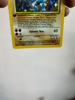 Machamp Deck Exclusives 8/102 Holo Rare English 1st Ed 1999 HP100 Stage 2 - Image 5