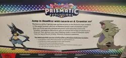 Pokemon TCG Prismatic Evolutions Lucario Ex + Tyranitar Ex Premium Collection - Image 4