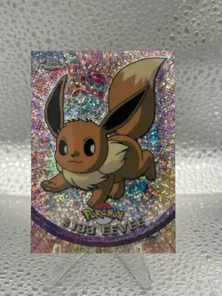 Topps Pokemon TCG Topps Chrome Eevee Sparkle Chrome Holo #133 English 1999 - Image 1