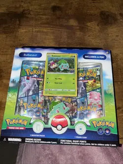 Pokemon TCG Bulbasaur Pin Collection Pokemon Go Box Pin Collection - Image 2