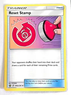 Reset Stamp 206a/236 Unified Minds Promo - Pokemon TCG - Pack Fresh Near Mint NM - Image 1