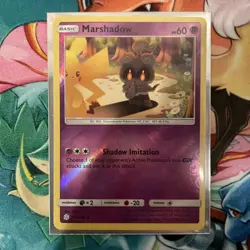 Pokemon Cosmic Eclipse Marshadow 103/236 Reverse Holo Rare NM - Image 1