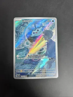 Pokemon SV04: Paradox Rift Mantyke 189/182 - Full Art Rare - NM - Image 1