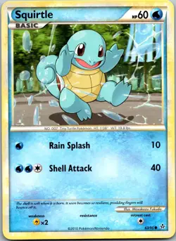 Squirtle 63/95 - Unleashed Common Non-Holo Pokemon TCG NM - Image 1