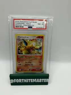 Charizard 1/99 Cracked Ice Holo Pokemon 2009 Arceus Deck Exclusive PSA 8 NM-MT - Image 1