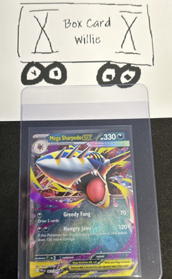 Mega Sharpedo ex 061/094 Pokemon Me02: Phantasmal Flames Holo - Image 3