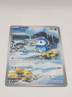 2025 Pokemon PFL EN Piplup Illustraion Rare. - Image 1