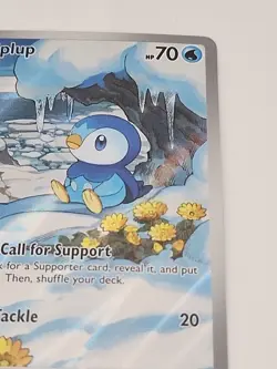 2025 Pokemon PFL EN Piplup Illustraion Rare. - Image 4