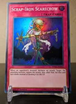 Yugioh! Scrap-Iron Scarecrow SPWA-EN058 Super Rare 1st Edition MINT - Image 1