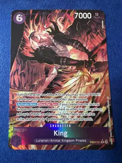 King (EB04-031) Character Special Holo 7000 Power EB04 One Piece Card - Image 1