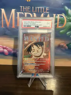2023 One Piece OP03 EN Wanted Alternate Art #012 Monkey D. Luffy PSA 9 MINT - Image 1