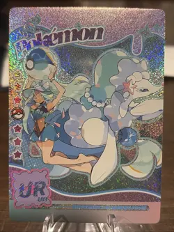 Pokemon Mengka Crossover Hatsune Miku + Primarina UR-009 Card Chinese Non TCG - Image 1