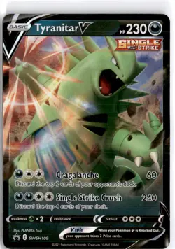 SWSH: Sword & Shield Promo Cards #SWSH109 Tyranitar V - Image 1