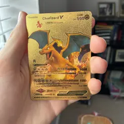 2022 POKEMON CHARIZARD V WILD FLAMES GOLD CARD 508HP MP - Image 1