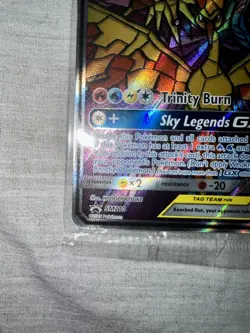 Pokemon TCG Moltres Zapdos Articuno GX SM210 Stained Glass Promo Card Sealed - Image 5