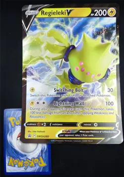 Regieleki V SWSH280 Holo - Jumbo Pokemon Card #2EL - Image 1