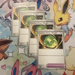 [4x Playset] Cynthia's Power Weight 162/182 SV10: Destined Rivals (DRI) Pokemon - Image 1