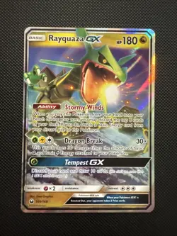 Rayquaza GX 109/168 Sm-Celestial Storm Holo Sun & Moon Pokemon - Image 1