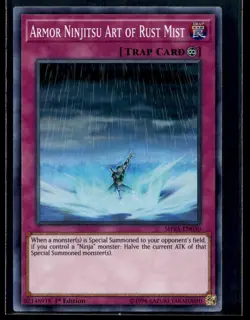Armor Ninjitsu Art of Rust Mist Shadows in Valhalla SHVA-EN030 MP YuGiOh TCG | B - Image 1