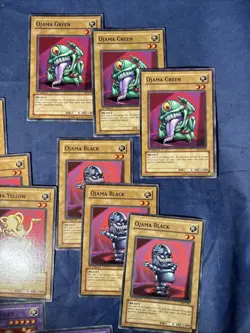 Yugioh Ojama Lot 3x Yellow Green Black Knight 1st Ed - Image 2