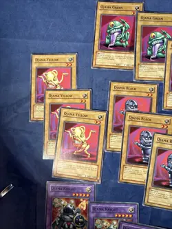 Yugioh Ojama Lot 3x Yellow Green Black Knight 1st Ed - Image 3