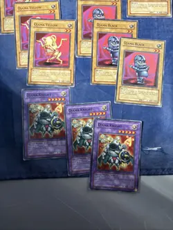 Yugioh Ojama Lot 3x Yellow Green Black Knight 1st Ed - Image 4