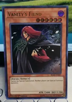 Yugioh Collector's Vanity's Fiend BLLR-EN047 Ultra +BONUS - Image 1