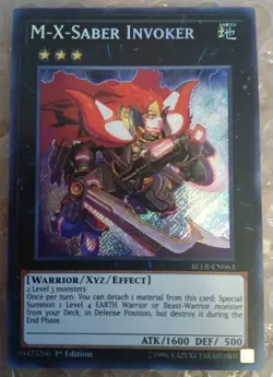 Yugioh! MP M-X-Saber Invoker - BLLR-EN063 - Secret Rare - 1st Edition NM - Image 1