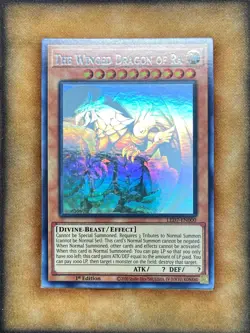 Yugioh The Winged Dragon of Ra LED7-EN000 Ghost Rare 1st Ed MP - Image 1