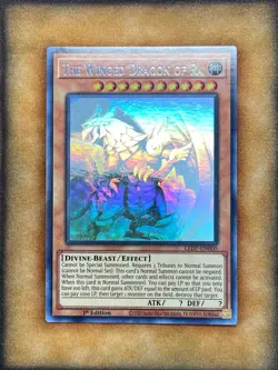 Yugioh The Winged Dragon of Ra LED7-EN000 Ghost Rare 1st Ed NM - Image 1