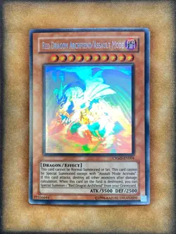 Yugioh Red Dragon Archfiend/Assault Mode CRMS-EN004 Ghost Rare LP - Image 1